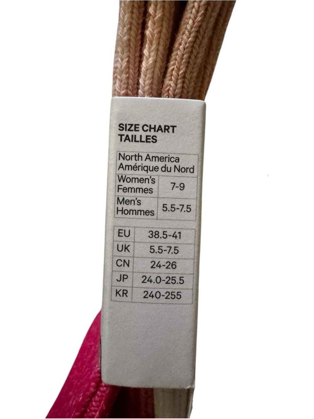Lululemon Unisex Crew Length Ragg Socks Candy Cloud Pink Pearl S M NWT Sold Out - Picture 4 of 7